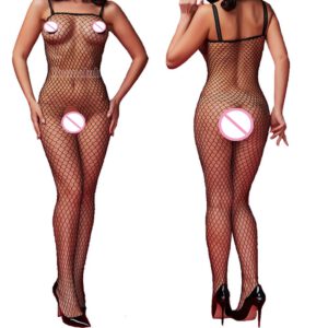 Sexy Bodystockings Women Fishnet Open Crotch catsuit Mesh tights Lingerie Erotic Bodysuit Sleepwear Crotchless jumpsuit Teddies