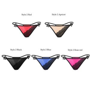 Fashion Women Sexy Lace Flowers Panties Summer Low Waist G-string Transparent Seamless T-back Briefs Underpants Erotic Lingerie