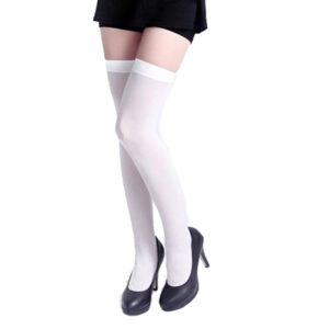 Womail Womens Girls brand new and high quality Fashion Cotton Opaque Over Knee Thigh High Elastic Socks