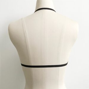 Sexy Women Girl Appliques Hollow Out Elastic Cage Bra Bandage Strappy Halter Bra