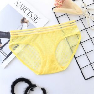 Women Panties Sexy Underwear Sexy Lace Slim Transparent Panties Black Perspective Thong Cotton Panty Black Red Underwear W3