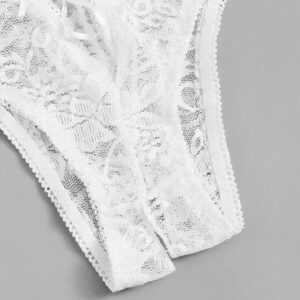 Women Sexy Crotchless panties Lingerie Floral Lace Panty Underwear Brief Thong Lady Panties Briefs Intimates seamless lingerie