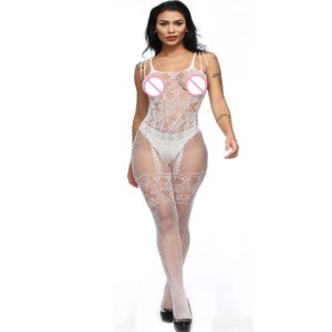 Open crotch Bodystocking Women Sexy erotic Lingerie for sex fetish bodysuit porno babydoll Crotchless lenceria mujer catsuit