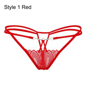 Fashion Women Sexy Lace Flowers Panties Summer Low Waist G-string Transparent Seamless T-back Briefs Underpants Erotic Lingerie