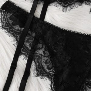 Fashion Women Sexy Lace Bra Lingerie Briefs Garter Underwear Sleepwear Bodysuit intimates sexy open bra set lenceria mujer