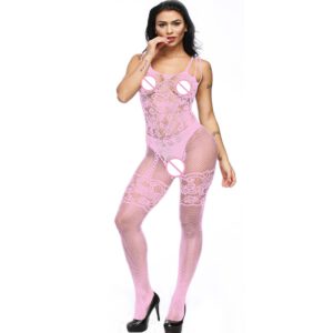 Open crotch Bodystocking Women Sexy erotic Lingerie for sex fetish bodysuit porno babydoll Crotchless lenceria mujer catsuit