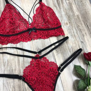 Women Bra Set Fashion Sexy Bra Polyester Lace Lingerie Straps Lenceria Mujer Women Sissy Panty Bandage Set Babydoll Sexy Bra Set