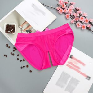 Women Sexy Opening Crotch Panties Lace Open Spandex Crotchless Thongs for Sex Plus Size Female Underpants Bowknot Briefs Tangas